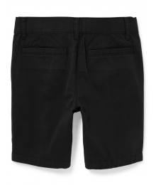 Childrens Place Black Stretch Chino Shorts